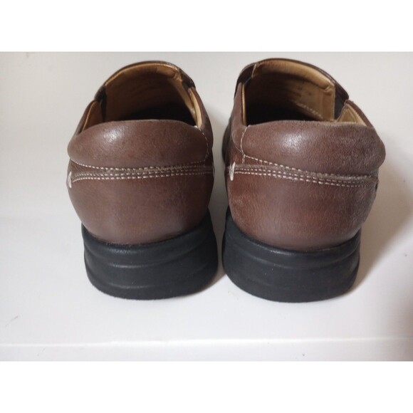 Johnston & Murphy Mens Sheepskin Slip On Loafers Driving Shoes Brown Size 9.5 M